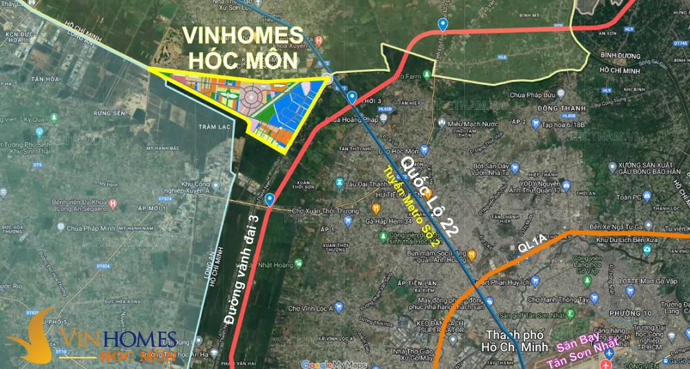 Hạ tầng cũng là thế mạnh của đô thị sinh thái Vinhomes Hóc Môn