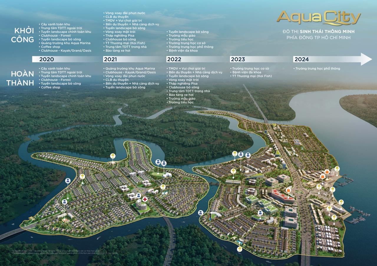 Tiến độ dự án Aqua City mới nhất 2022 | Video thực tế